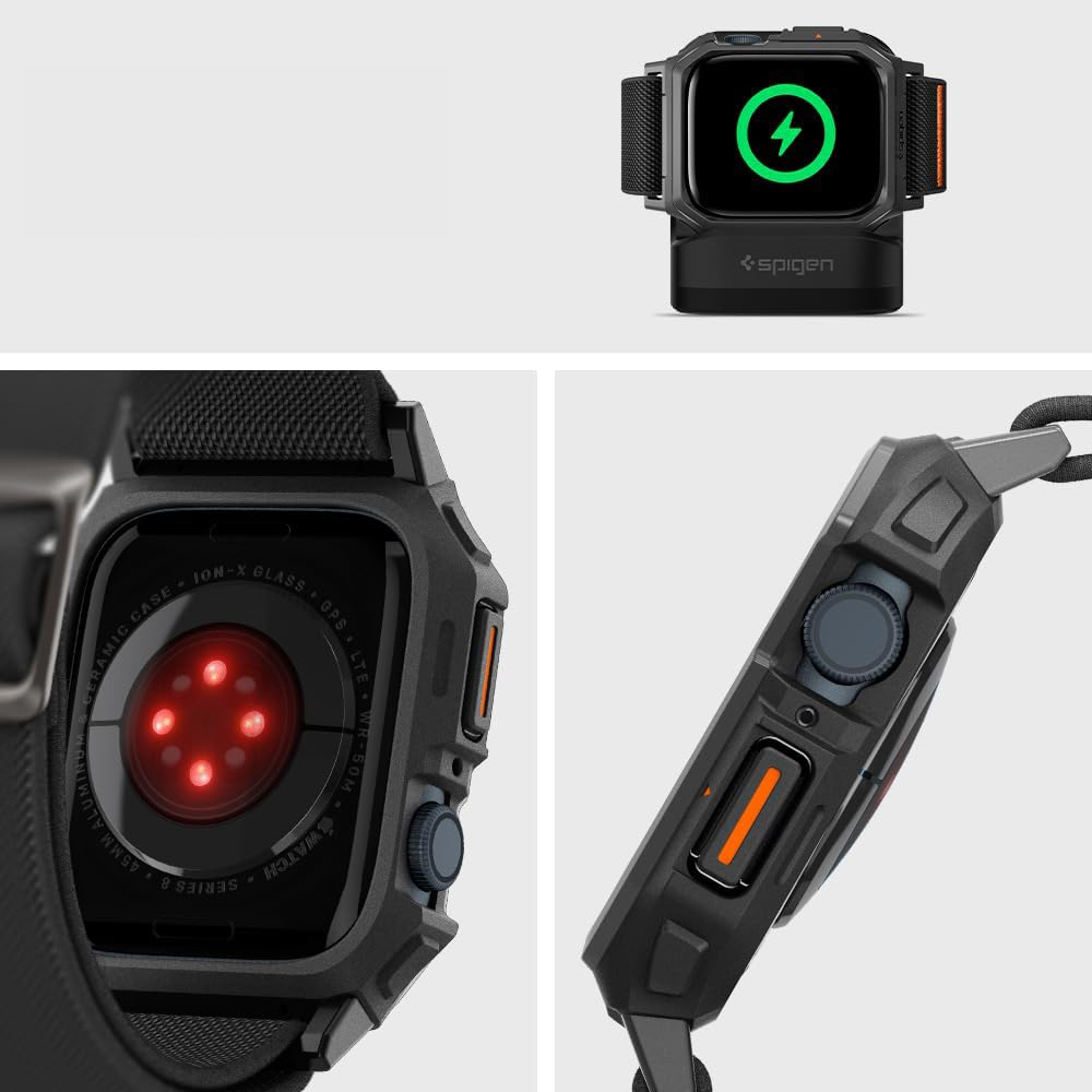 Pasek Spigen Lite Fit Pro do Apple Watch 45/44 mm, czarny